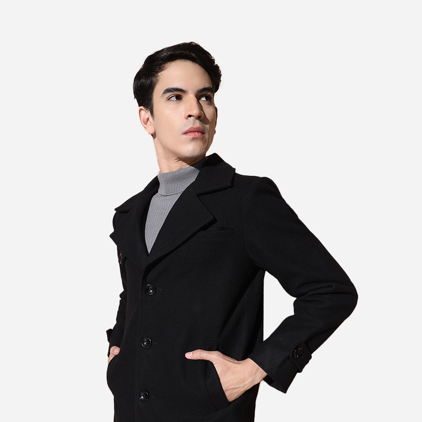 Pure Wool Single Button Blazer
